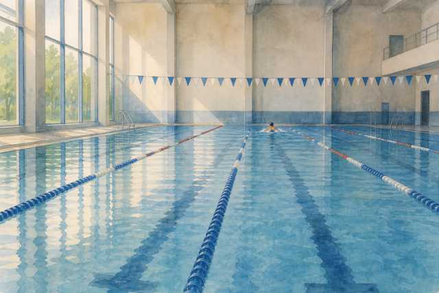 distant-lap-swimmer-calm-indoor-training-pool-watercolor